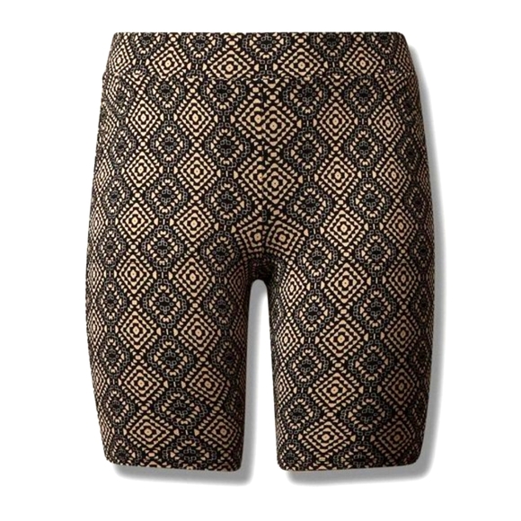 ♥️NWT VINTAGE TORRID BERMUDA BIKE SHORT - POCKETS - TRIBAL PRINT - 9" INSEAM - Picture 6 of 11